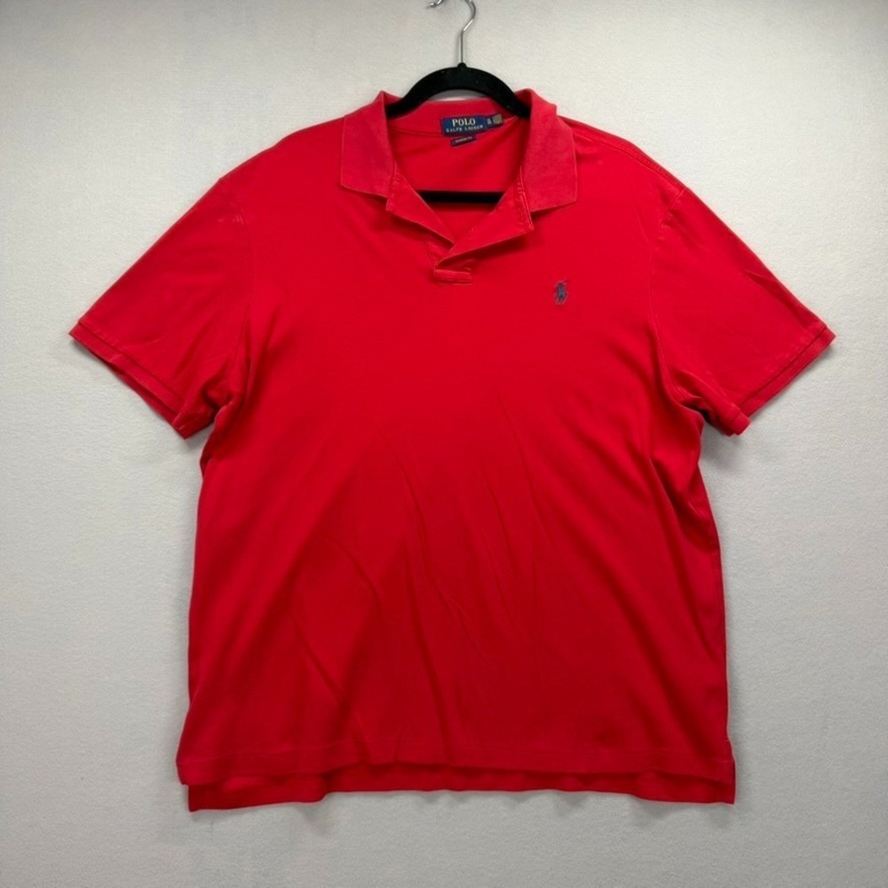 Polo Ralph Lauren Polo Shirt Mens XL Red Pony Classic Fit Preppy Country Club